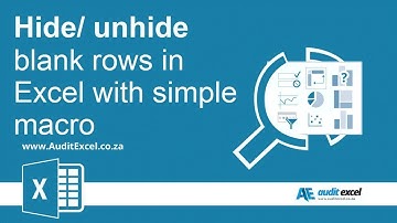 Hide blank rows in Excel with a button