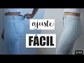 COMO APERTAR CINTURA DE CALÇA JEANS USANDO ELÁSTICO COM DUAS MANEIRAS FÁCEIS | SUELLEN REDESIGN