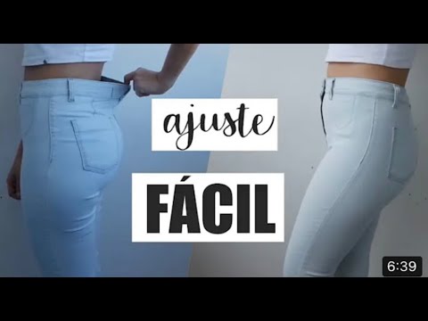 apertar calça jeans na mão