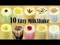 10 easy milkshake recipe  how to make milkshake at home