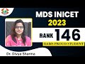 Rank  146  neet mds 2023  drdivya sharma  dams mds student