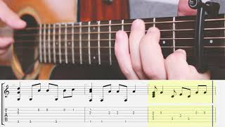 Video thumbnail of "Olyan Ő - Bagossy Brothers Company - Fingerstyle  Akusztikus Gitár TAB"