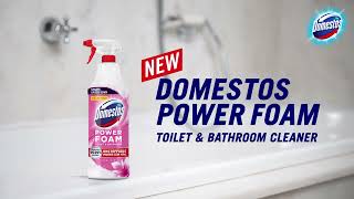 NEW! Domestos Power Foam Floral Burst for Freshness & Stain removal