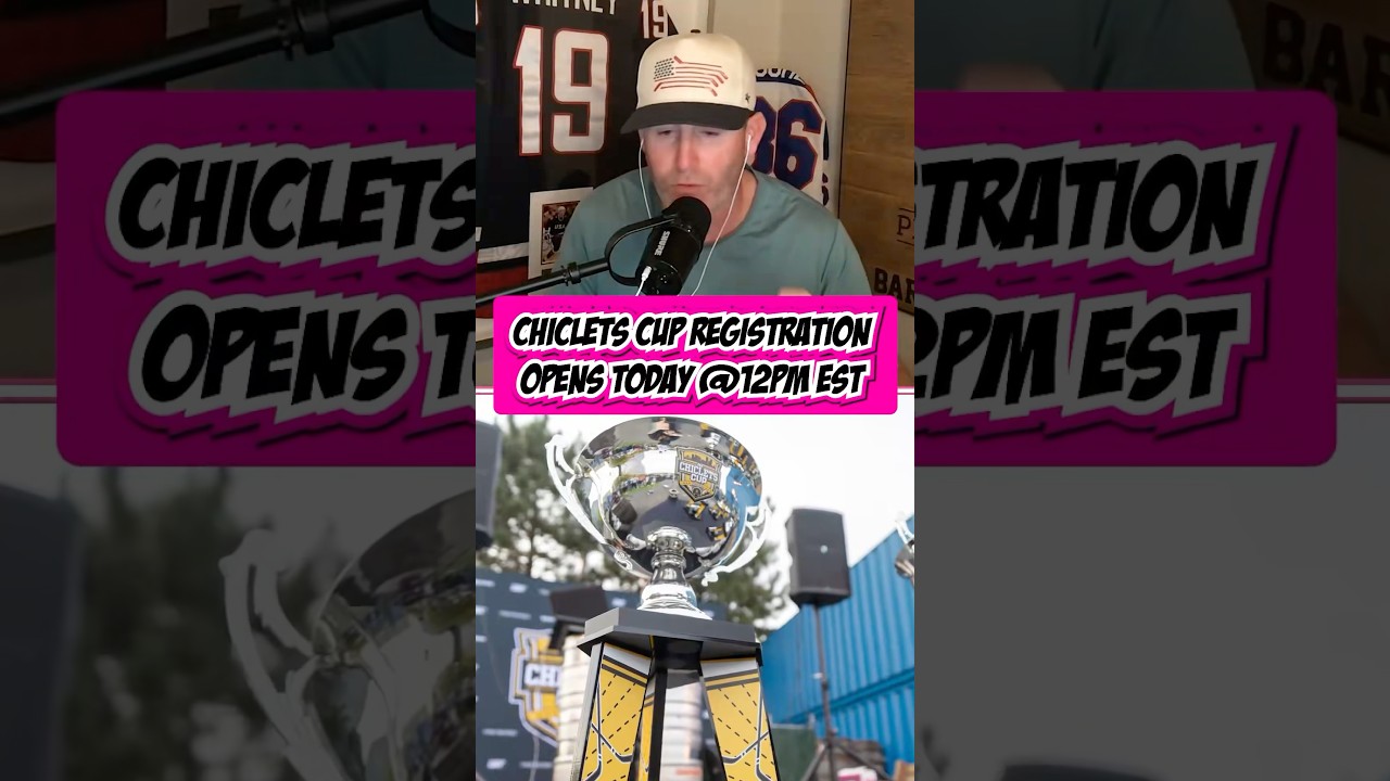 Set your alarms! ⏰ Registration for Chiclets Cup opens TODAY (August 5th) at 12 PM EST.