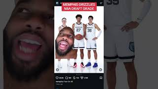 MEMPHIS GRIZZLIES NBA DRAFT GRADE #nba #nbadraft #memphisgrizzlies