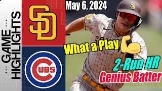 Padres vs Cubs Full Game Highlights | May 06, 2024 | Ha-seong Kim - Genius Batter - 2 Run HR 💥