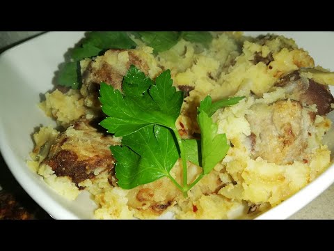 ოჯახურის რეცეპტი (ОДЖАХУРИ жареное мясо с картофелем)