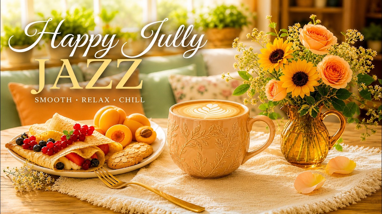 Happy July Jazz ☕ Soft Morning Jazz Cafe Music & Delicate Bossa
