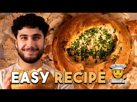 How to Make CHEESY Bacon Cob Loaf!