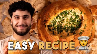 How to Make CHEESY Bacon Cob Loaf!