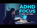 ADHD Focus — 12Hz Beta Binaural Beats with Rain | Stay On Task (2 Hours)