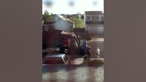 A short video of CR&R of Colorado amrep front loader on res