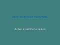 Aimer a Perdre La Raison [karaoke]