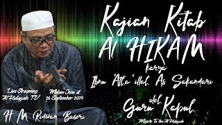 'LIVE' Guru Kapuh - KITAB AL HIKAM, Pengajian Malam Jum'at, 26 September 2019