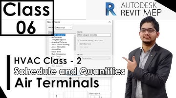 Schedule and Quantities {HVAC Part-2} in Revit MEP | Class #6