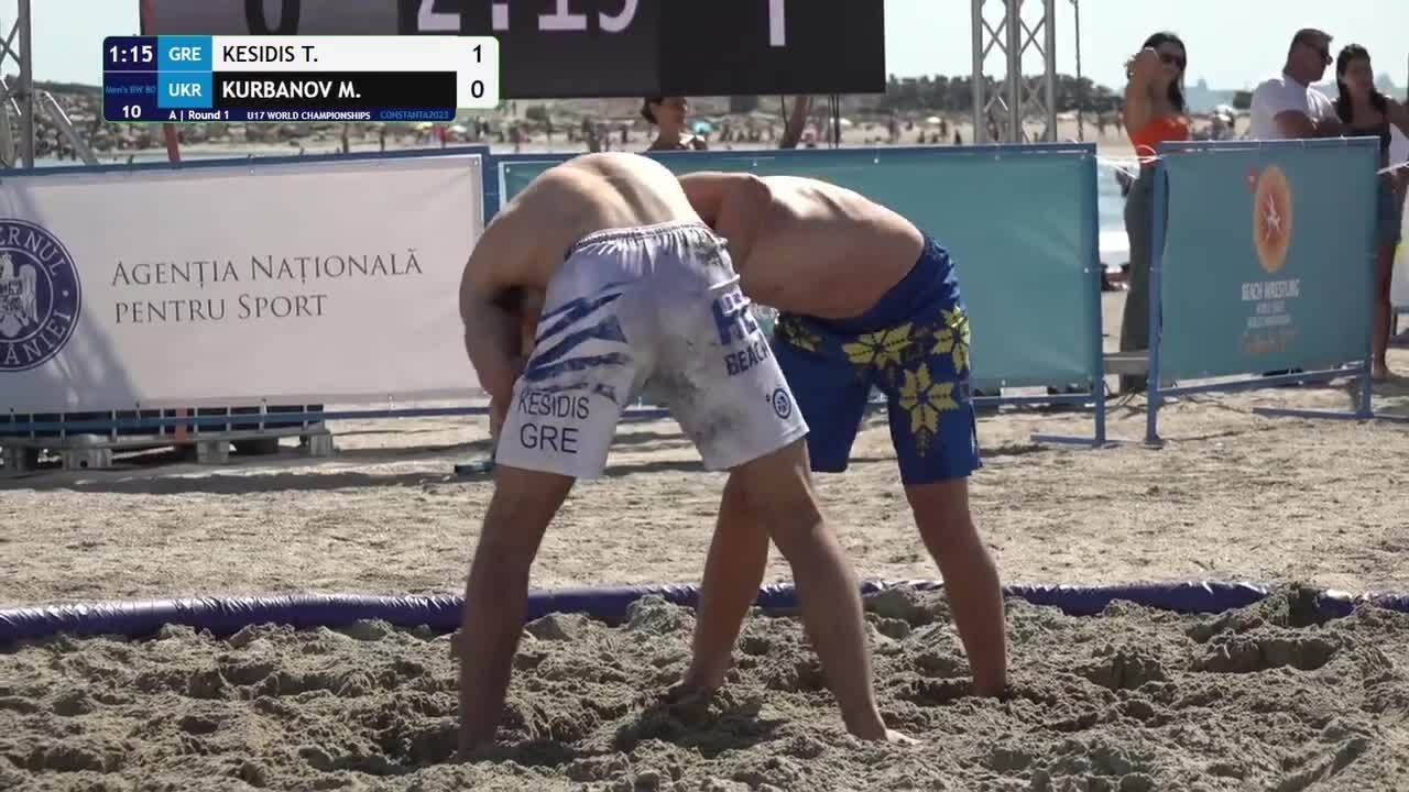 Rnd 1 • BW_M 80 kg • Theofilos KESIDIS(GRE) vs. Marat KURBANOV(UKR)