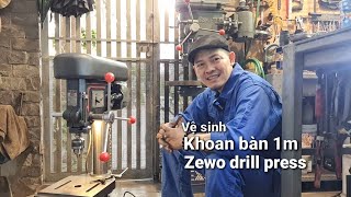 Khoan bàn 1M Zewo của Mỹ  Zewo drill press #minhtq #restoration #Drillpress