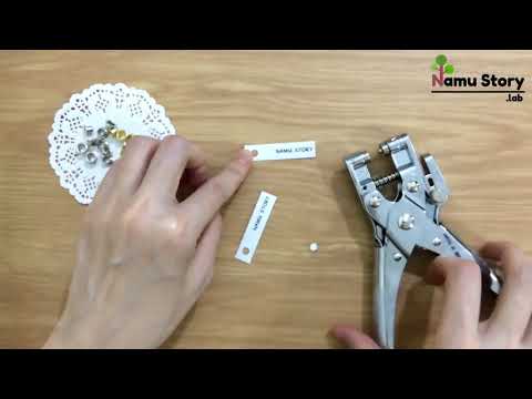 선물포장 포인​트 라벨택 만들기 / How to make a Label Tag / Tag de marca