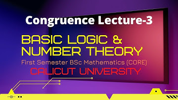 Theory of Congruences| Video-03| Basic Properties|