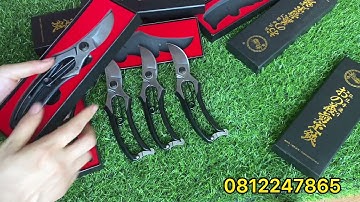 Kéo cắt cành thép đen đúc nguyên khối (hàng cực đẹp) made in JAPAN. Thép tốt nhất
