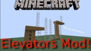 Minecraft Elevators Mod for 1.4.7! Go up and down!