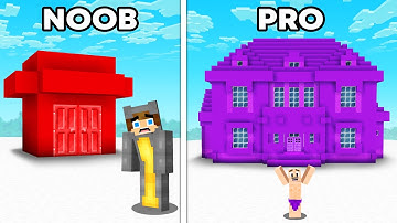 ONE COLOR Build Challenge vs My Friends in Minecraft!