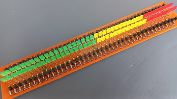 40+40 LED Stereo VU Meter Using Transistors / BC547 / 1N4148