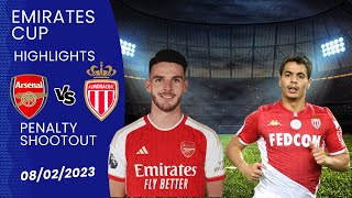 Arsenal vs Monaco (Pen5-4) All penalties highlights | Emirates Cup Final 2023 | #arsenalfc