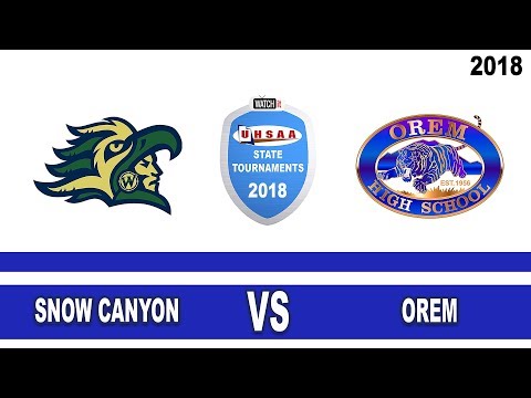 4A Girls Soccer: Orem vs Snow Canyon High School UHSAA 2018 State Tournament Championship