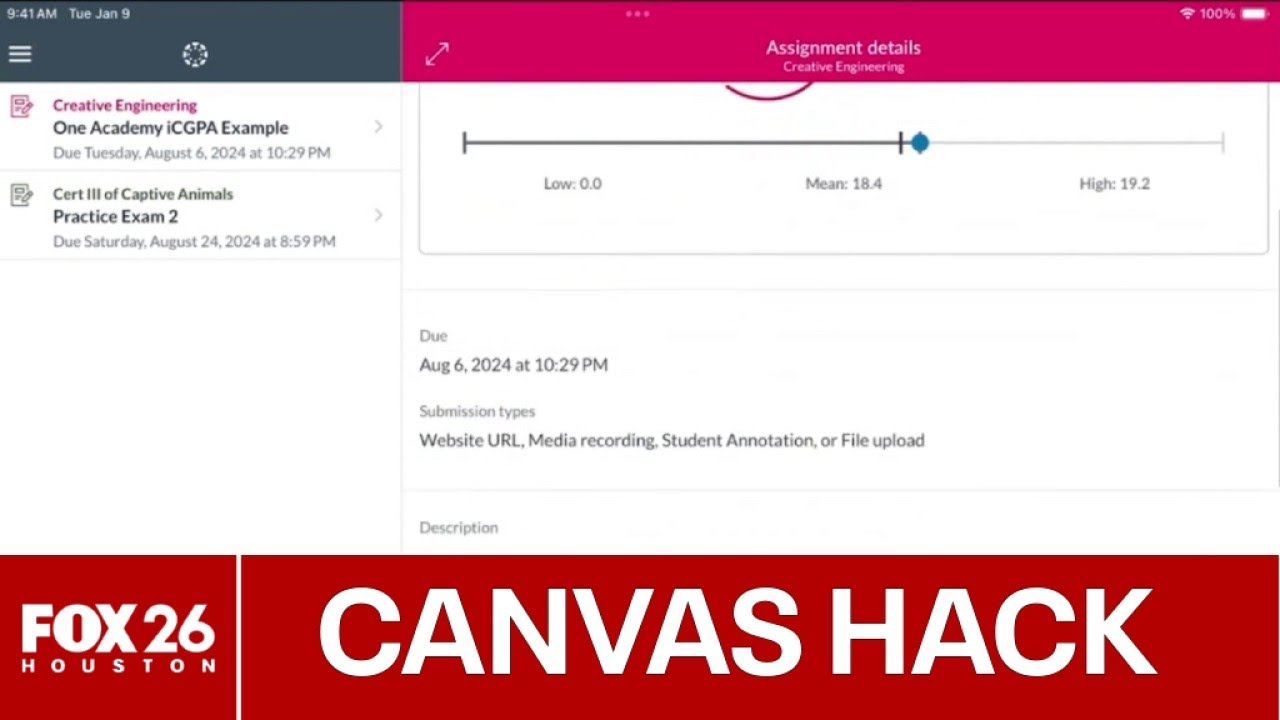 FULL VIDEO: Tech expert discusses Canvas hack with FOX 26 - YouTube