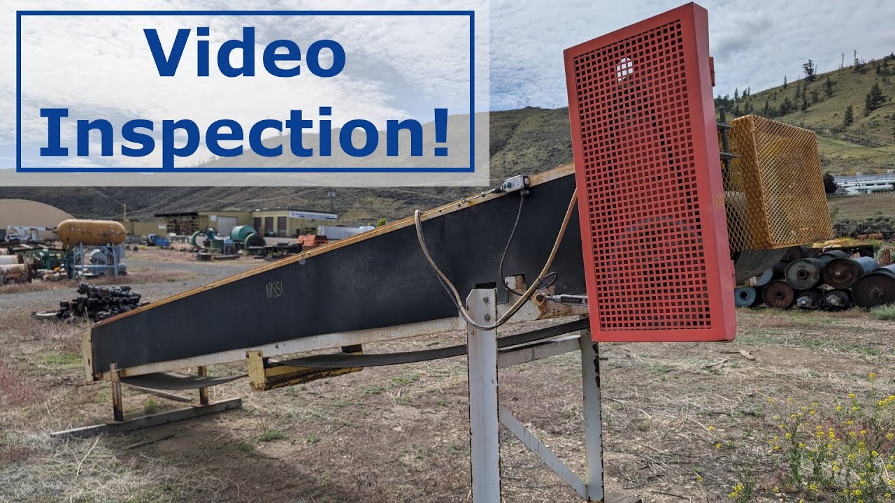 Inspection of 18 inch x 20 foot Channel Frame Conveyor at Nelson ...
