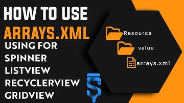 Master Arrays.xml in Sketchware | Use with Spinner, ListView, RecyclerView & GridView"
