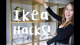 Hey, guys! Today I have 3 office decor DIYs for you! Next week will be a vlog of my home office makeover. Vittsjo Bookshelves - 