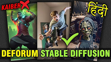 DEFORUM STABLE DIFFUSION AI Animation| TRENDING Reels Editing | HINDI