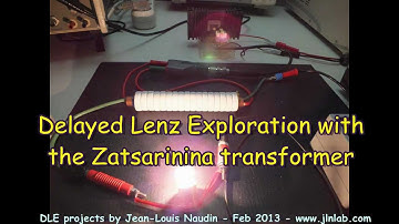 Delayed Lenz Effect tested on the Zatsarinina transformer