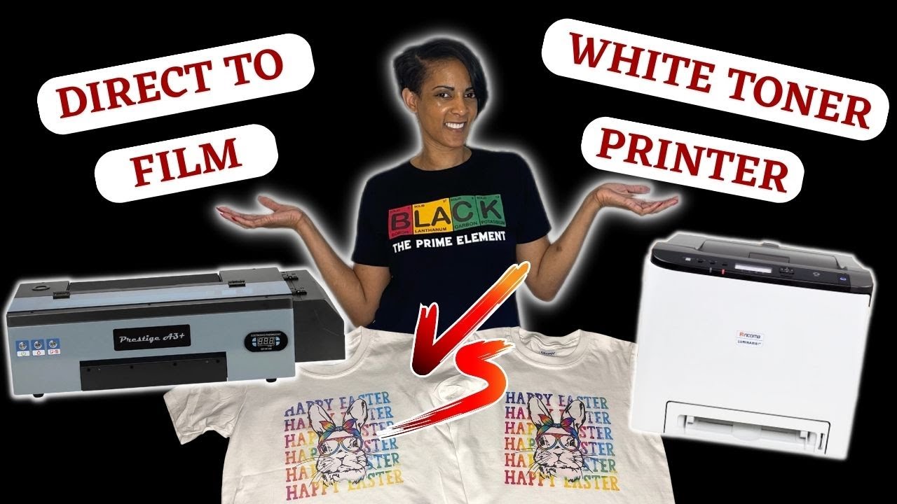 DTF VS White Toner T Shirt Printing! Which is better? Can you tell the
