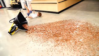 Falling With 40,000 Pennies!