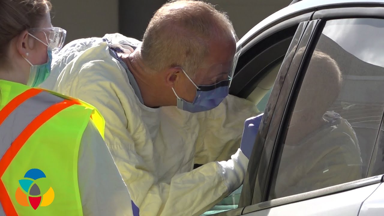 Drive-thru COVID-19 testing