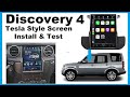 Land Rover Discovery 4 / LR4 Tesla Style Android Carplay Screen Install & Test