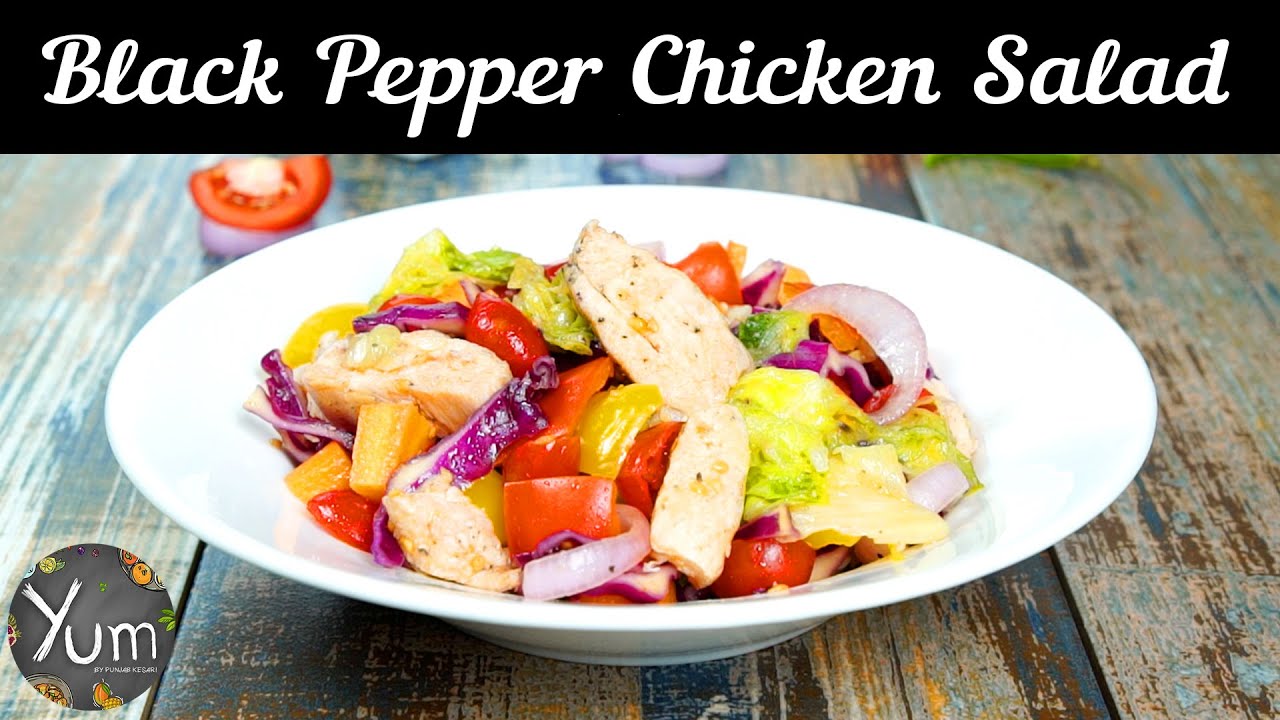 Keto Black Pepper Chicken Salad YouTube