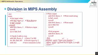 03 MIPS Arithmetic Operators 2-2【111-2 OTB影音 郭忠義老師】