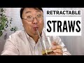 Retractable Stainless Steel Drinking Straws by Yassk Review