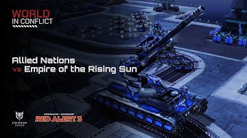 Red Alert 3 [World In Conflict Mod] - Allied Nations vs Empire of the Rising Sun Brutal AI