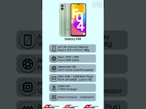 Samsung Galaxy F04 Specifications