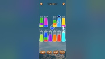 Color Water Sort Woody Puzzle Level 490