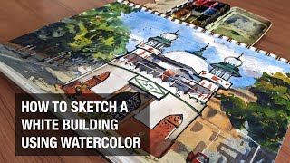 A Beginner Friendly Technique for Urban Sketching White Buildings