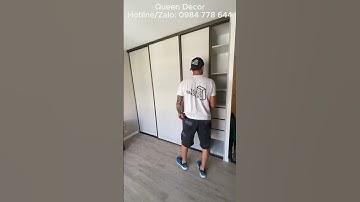 Tủ quần áo gỗ công nghiệp #queendecor