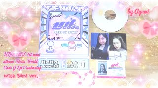 UNICODE 1st mini album 'Hello World: Code J Ep.1' Signed album unboxing 유니코드앨범깡 Other Ver.