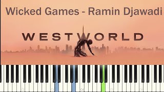 Video thumbnail of "Westworld - Wicked Games || Piano Tutorial - SHEET & MIDI"