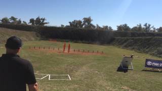 2014 3 Gun Nation Pro Series $50,000 Shoot Off Atkinson on right, Perry on left, run 1